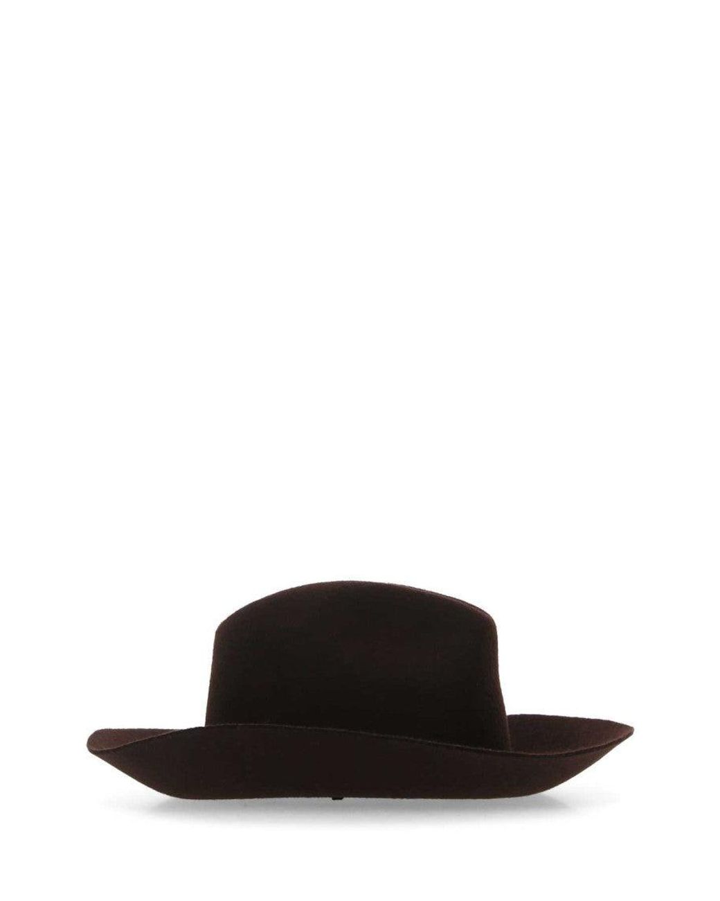Golden Goose Deluxe Brand Black Deluxe Brand Felt Fedora Hat for men