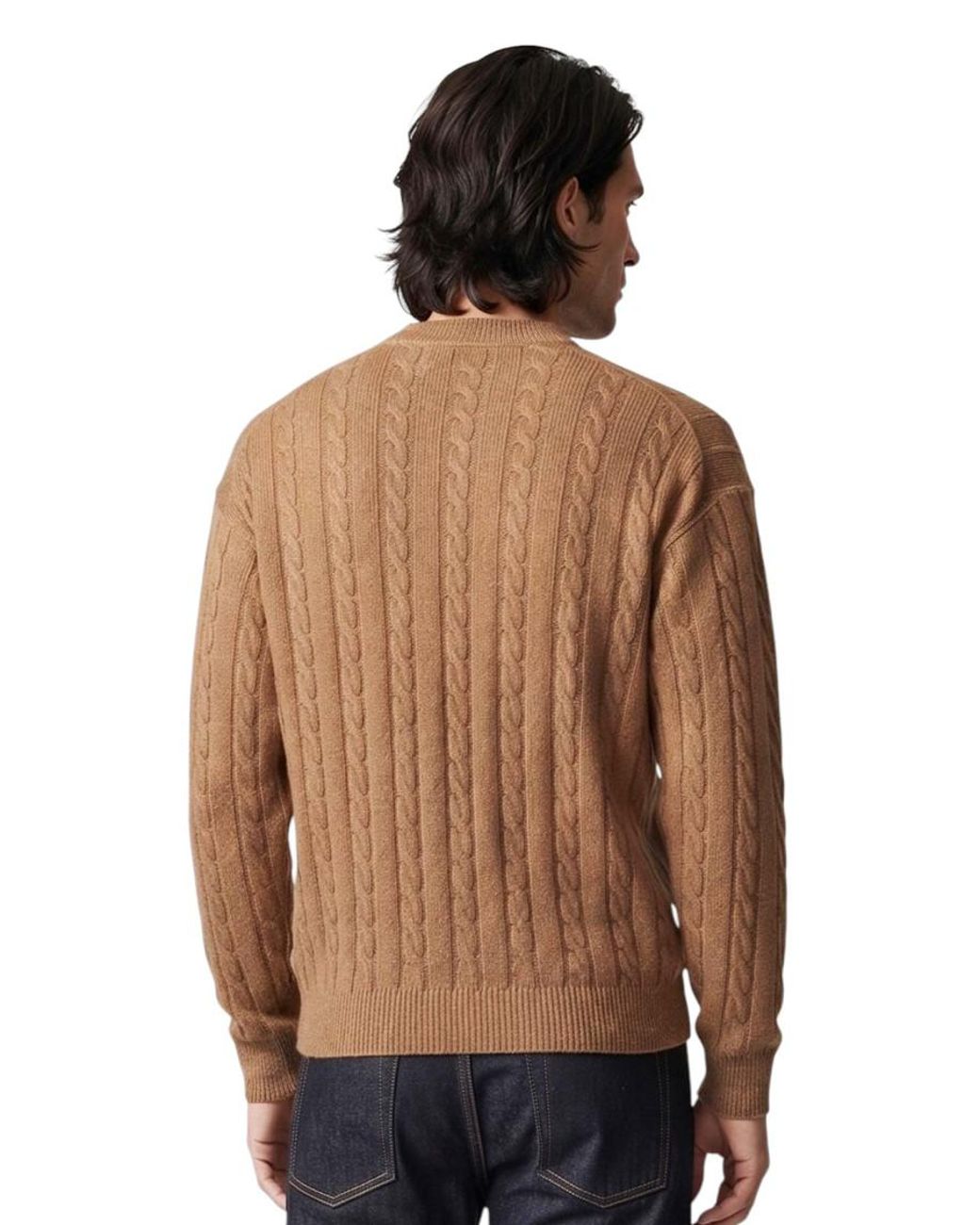 Woolrich Brown Knitted Regular Sweater for men