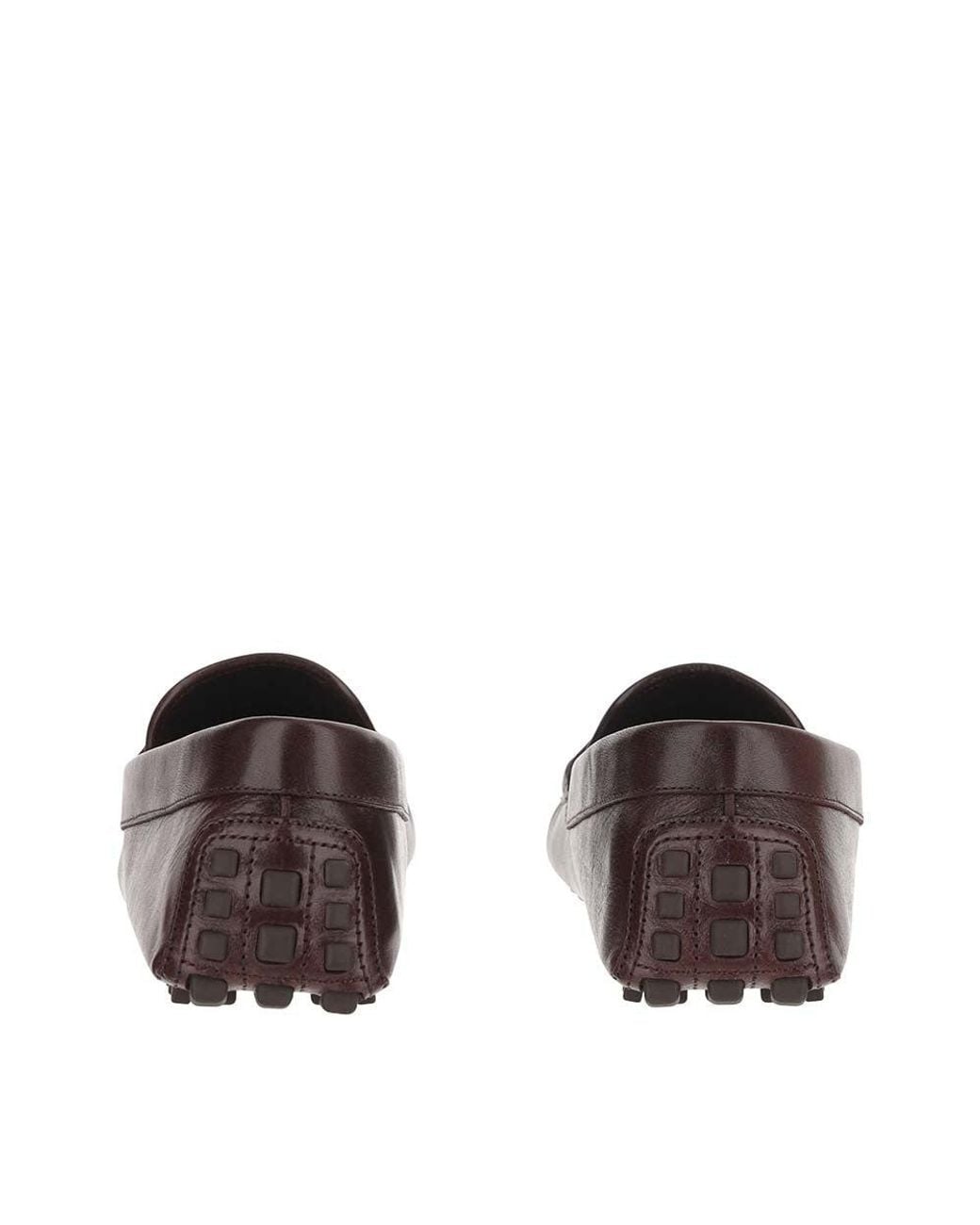 Gucci Brown Leather Logo Loafers for men