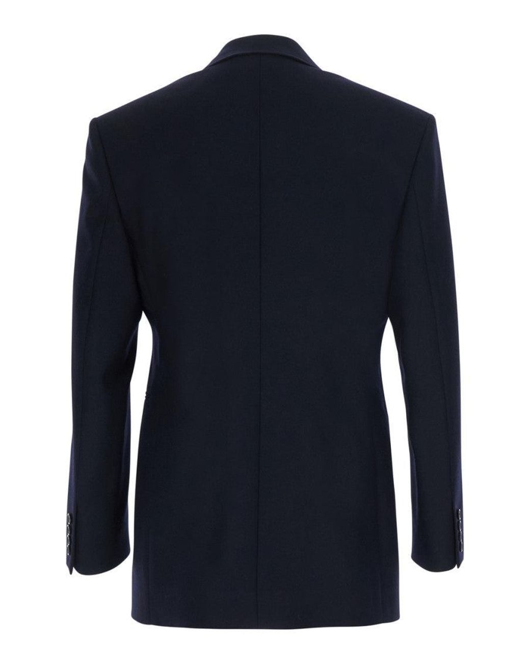 Saint Laurent Blue Peaked Lapel Blazer for men