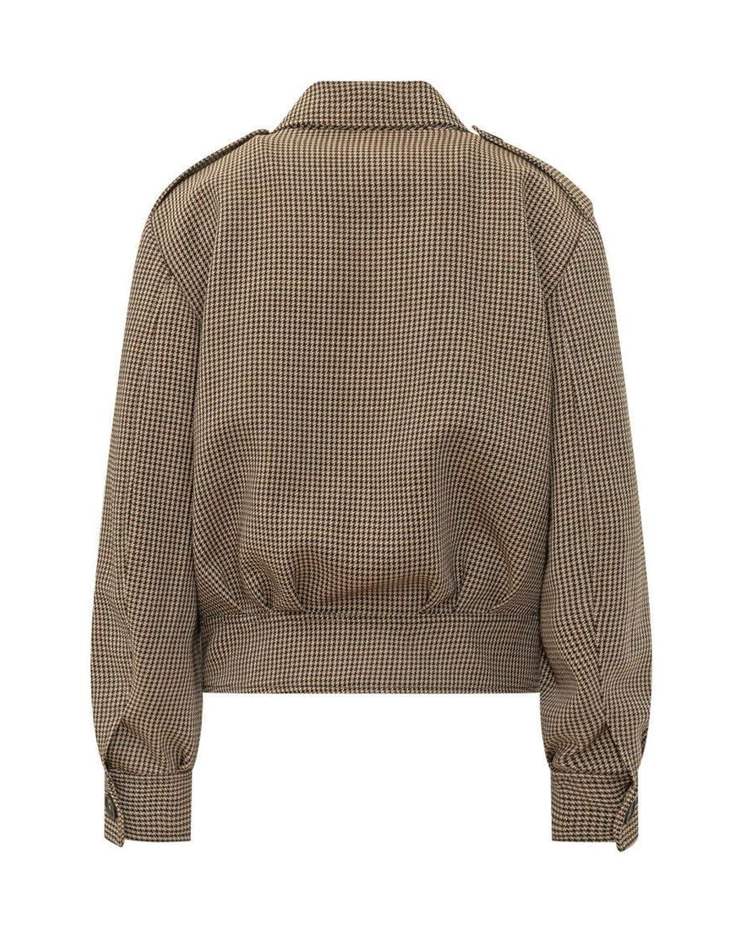 Seafarer Brown Houndstooth Notched Lapel Jacket