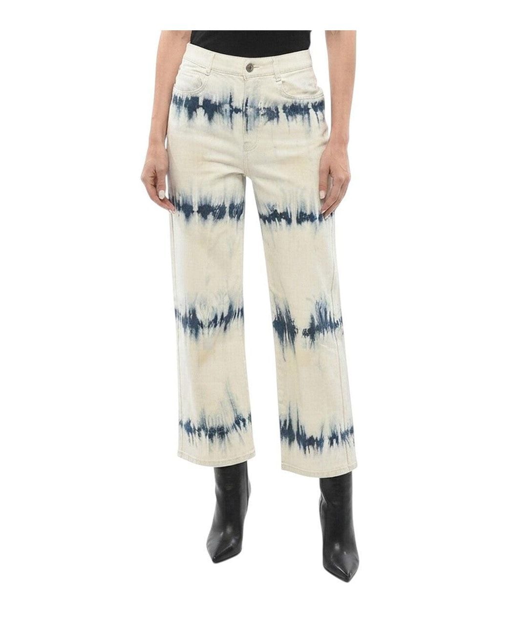 Stella McCartney Gray Off Straight High Rise Jeans