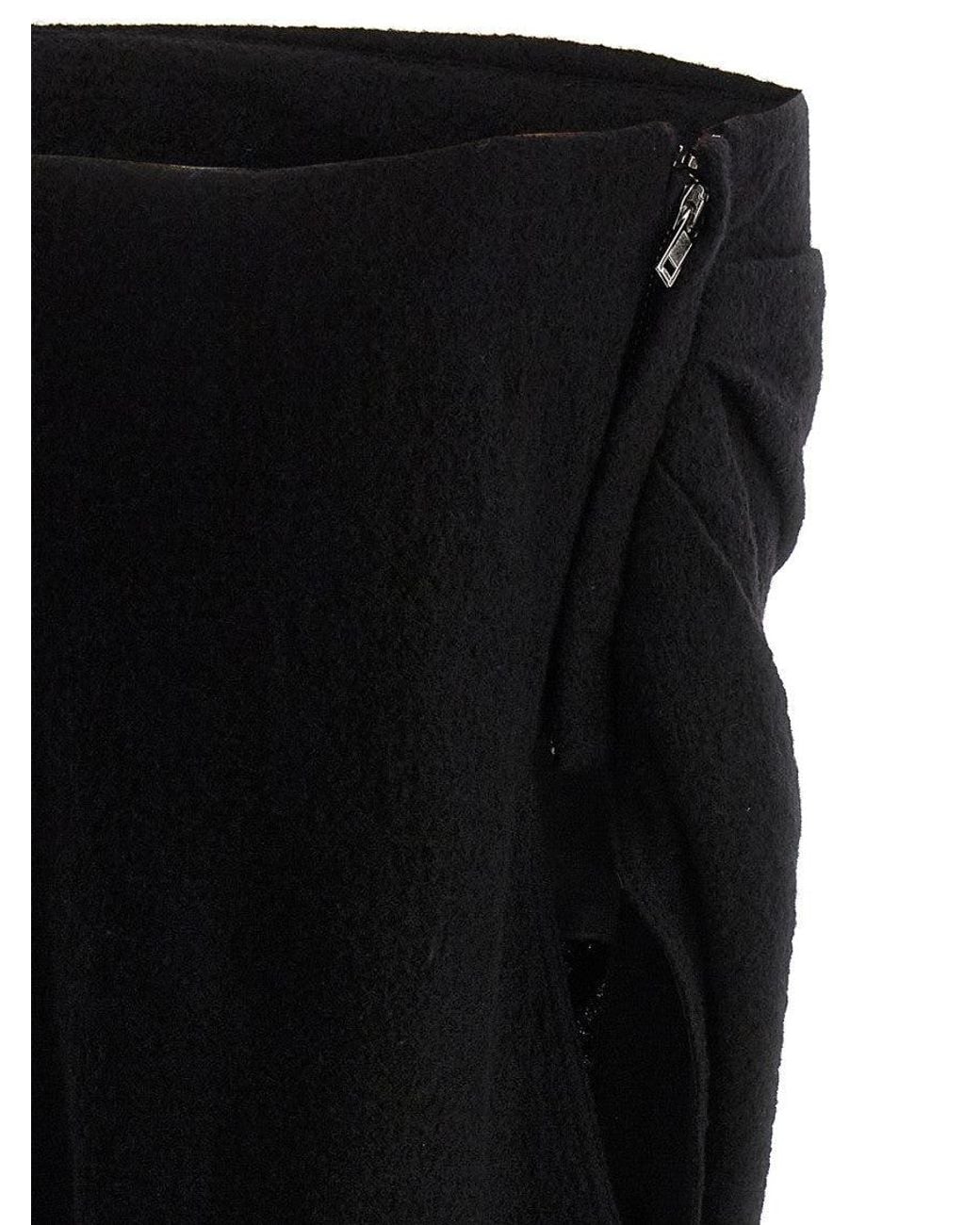 Rick Owens Black Asymmetrical Top