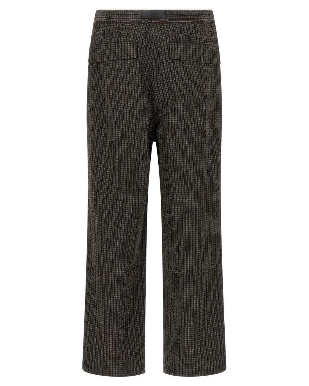Gramicci Gray 'Northside Plaid' Pants for men