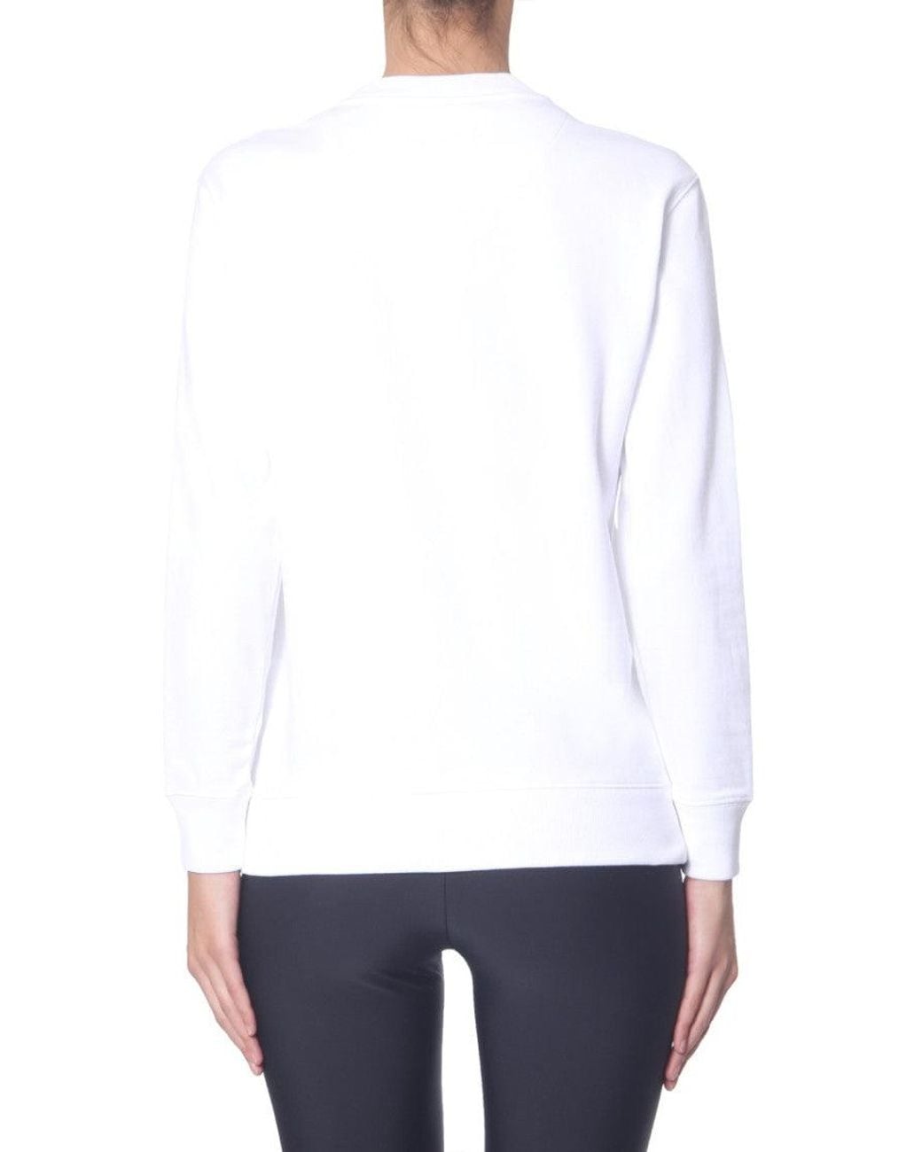 Versace White Graphic Crew Neck Sweatshirt