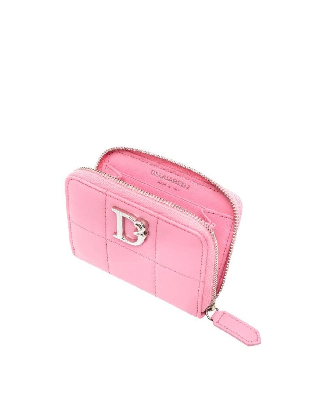 DSquared² Pink Solid Logo Wallet