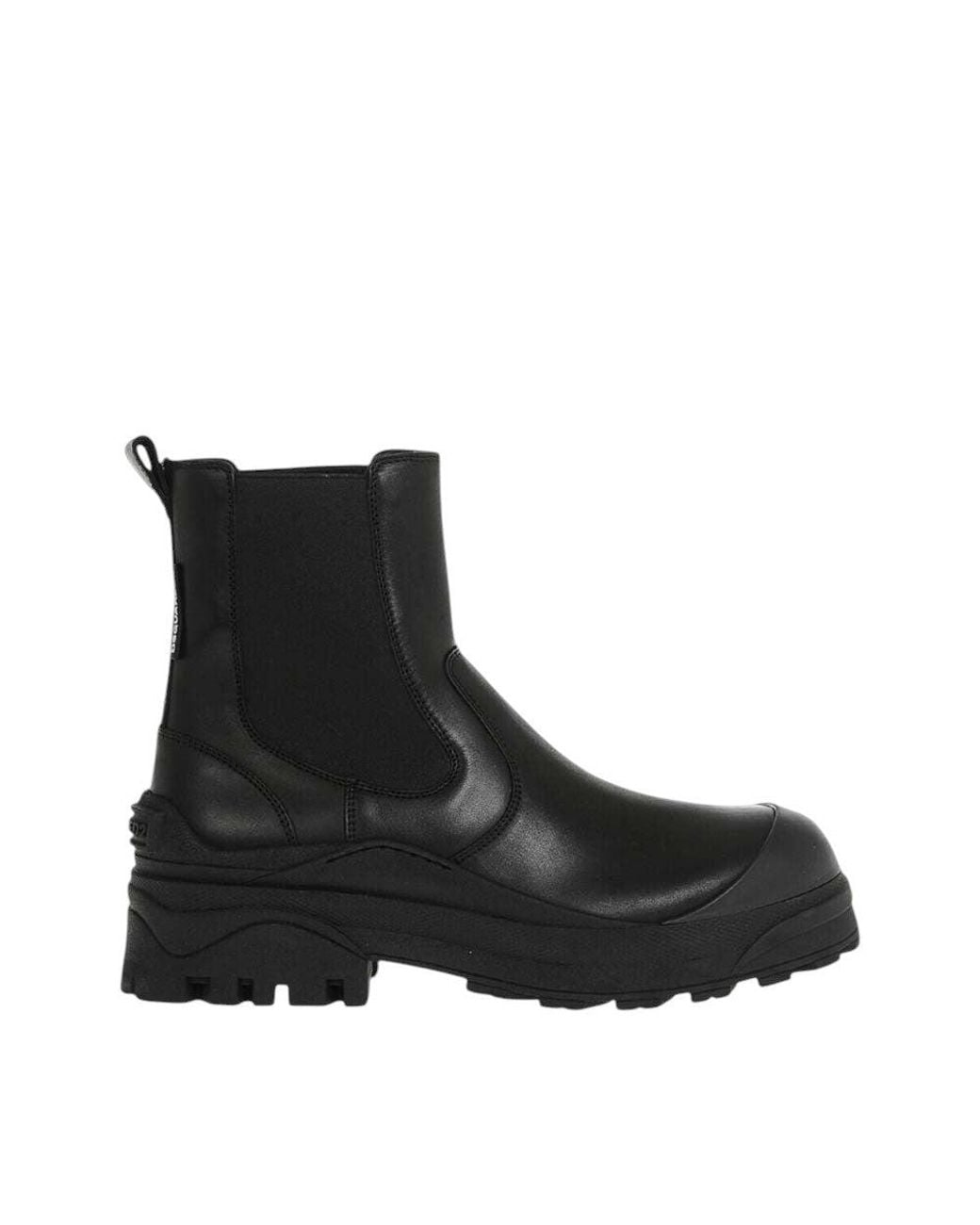 DSquared² Black Leather Chelsea Boots for men
