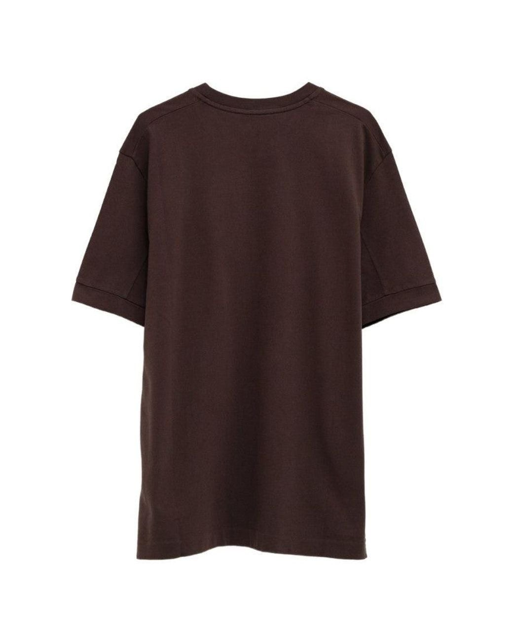 Jacquemus Brown Dark Logo T-Shirt for men