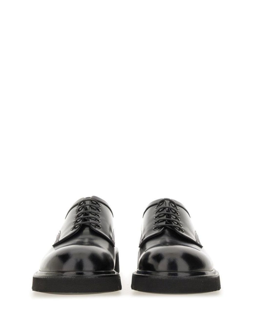 Premiata Gray Leather Dress Shoes for men