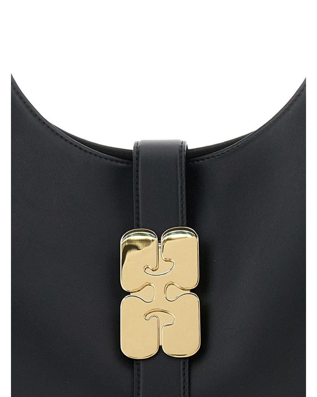 Ganni Black Kat Small Shoulder Bag