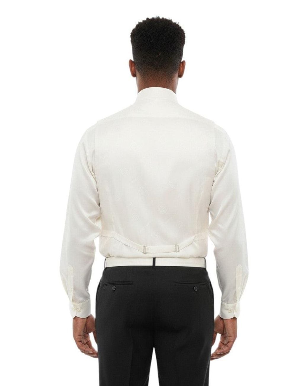 Corneliani White Honeycomb Knit Waistcoat for men