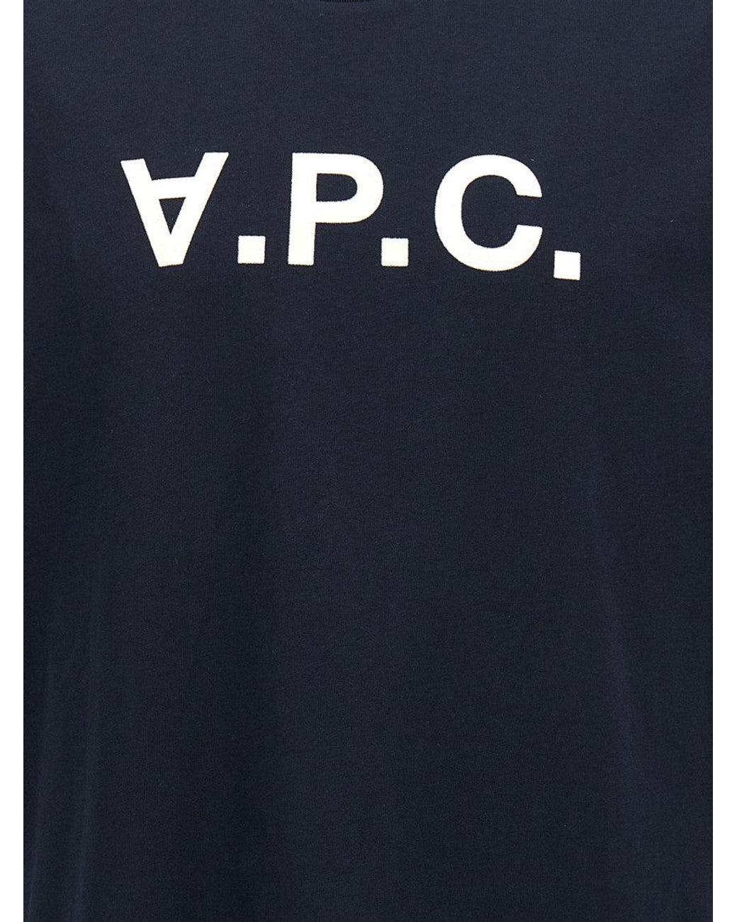 A.P.C. Black 'Vpc' T-Shirt for men