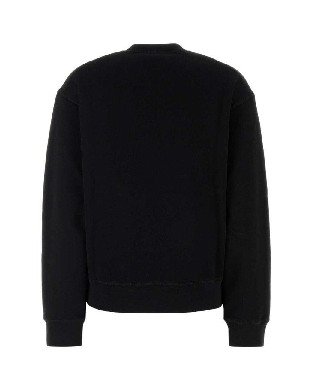 DSquared² Black Crewneck Cotton Sweatshirt