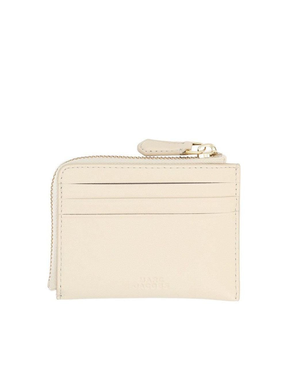 Marc Jacobs Natural Off Solid Zip Wallet