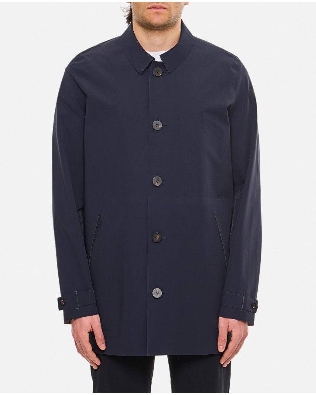 Rrd Blue Dark Long Jacket for men