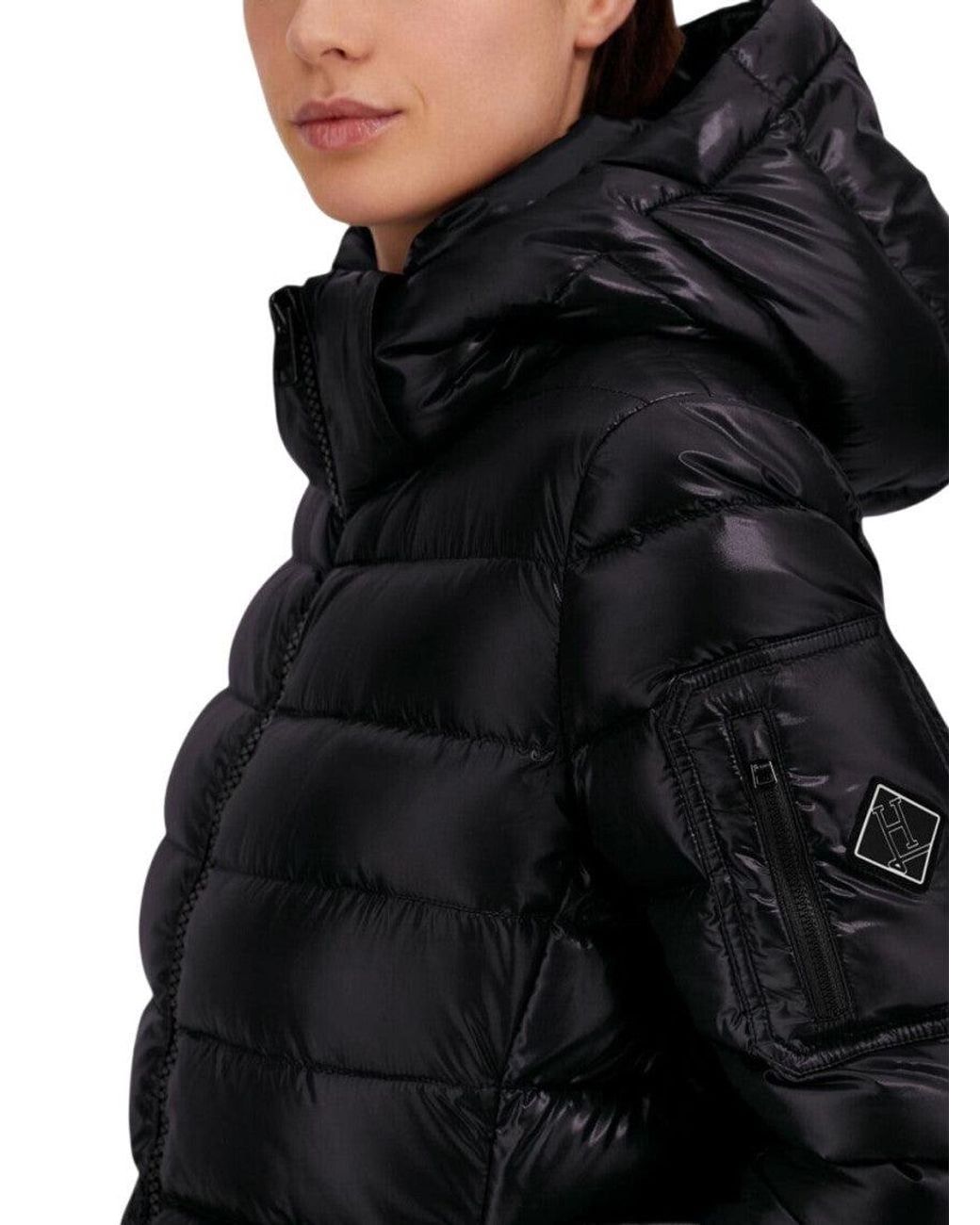 Herno Black Quilted Hood Jacket