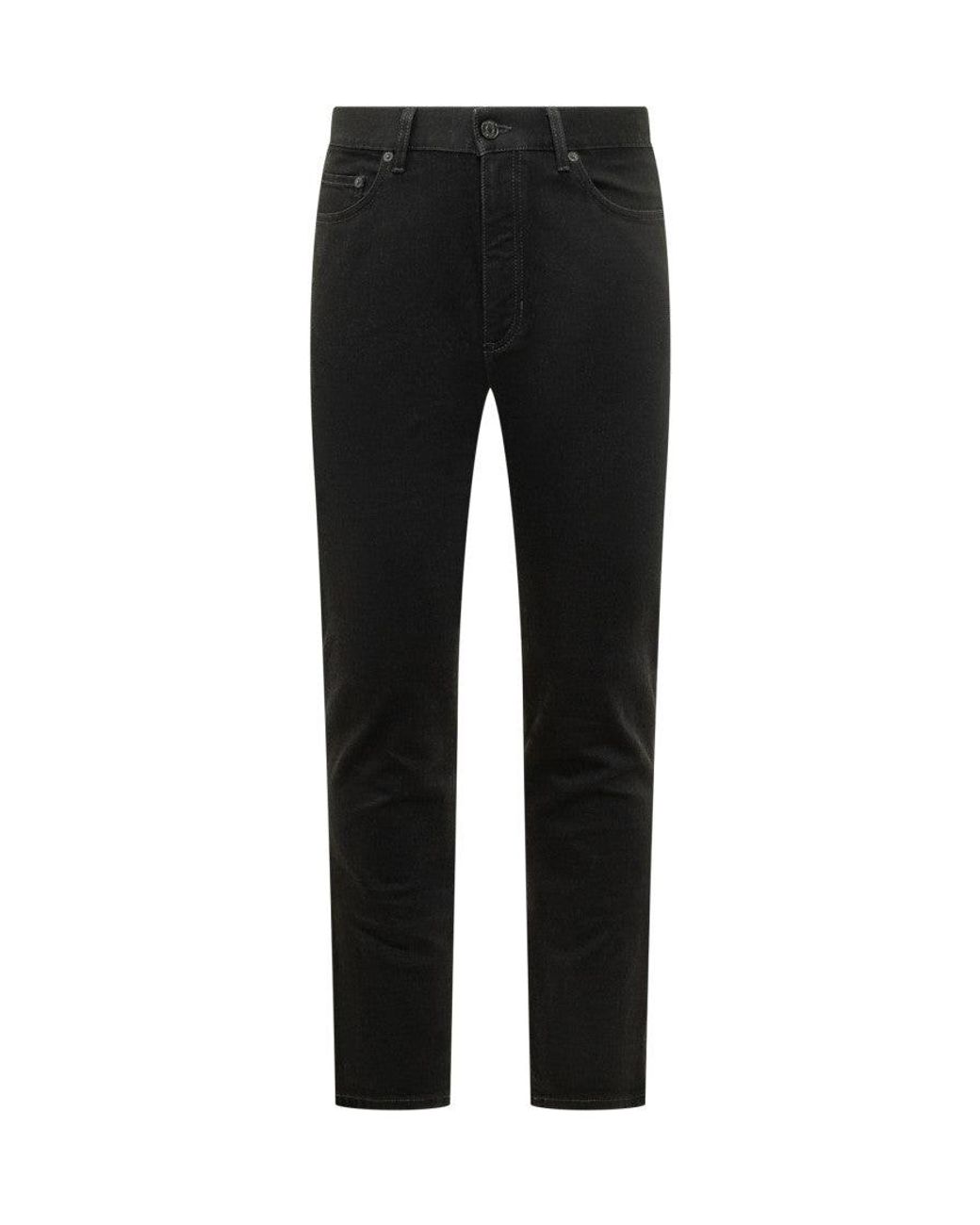 Zegna Black Mid Rise Jeans for men