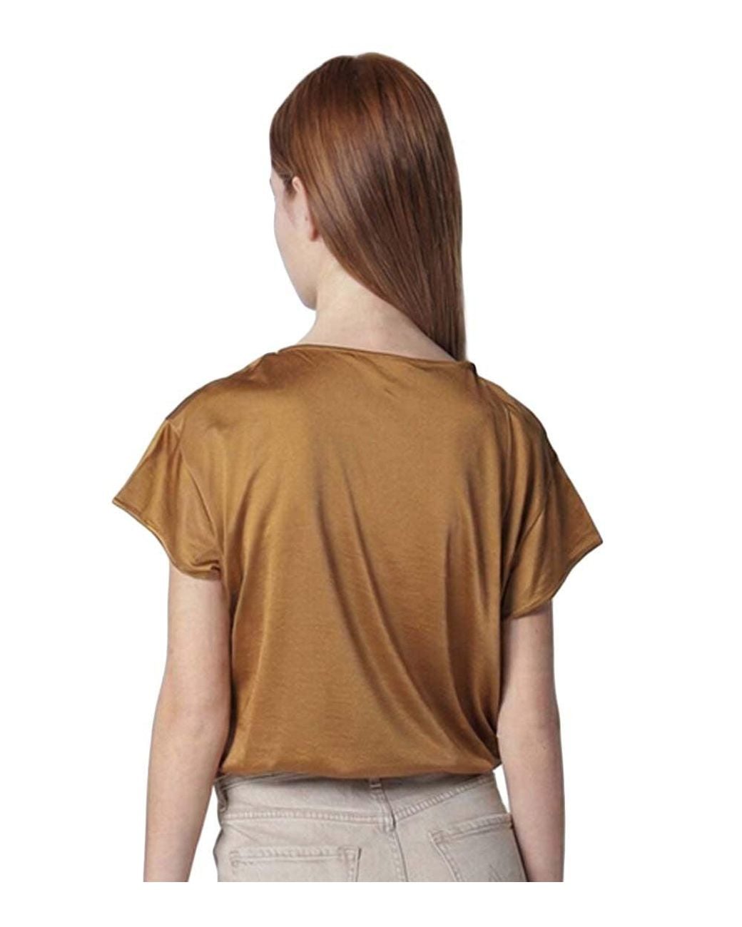 Lemaire Brown High Neck Tie T-Shirt