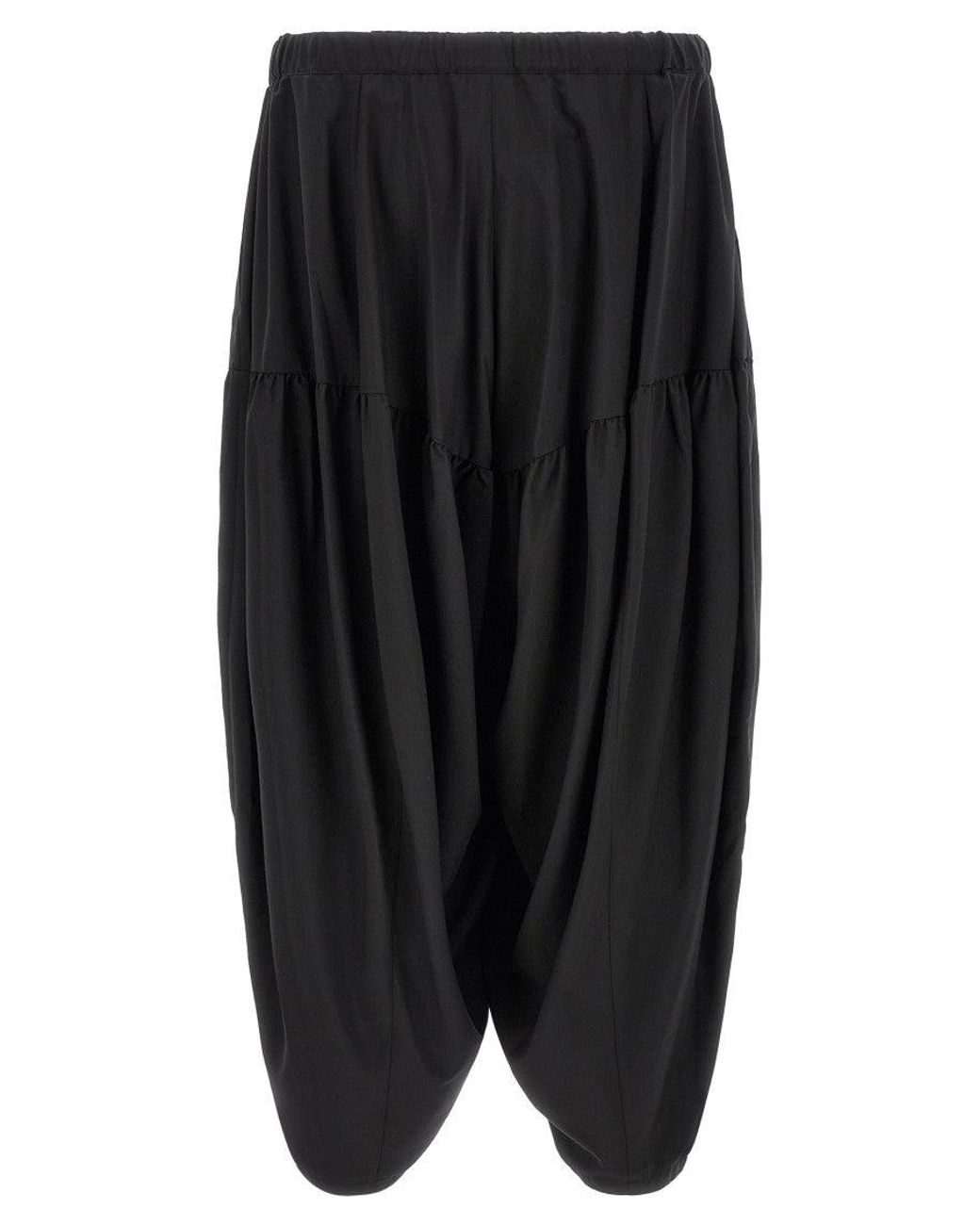 Comme des Garçons Black Barrel Leg Pants for men