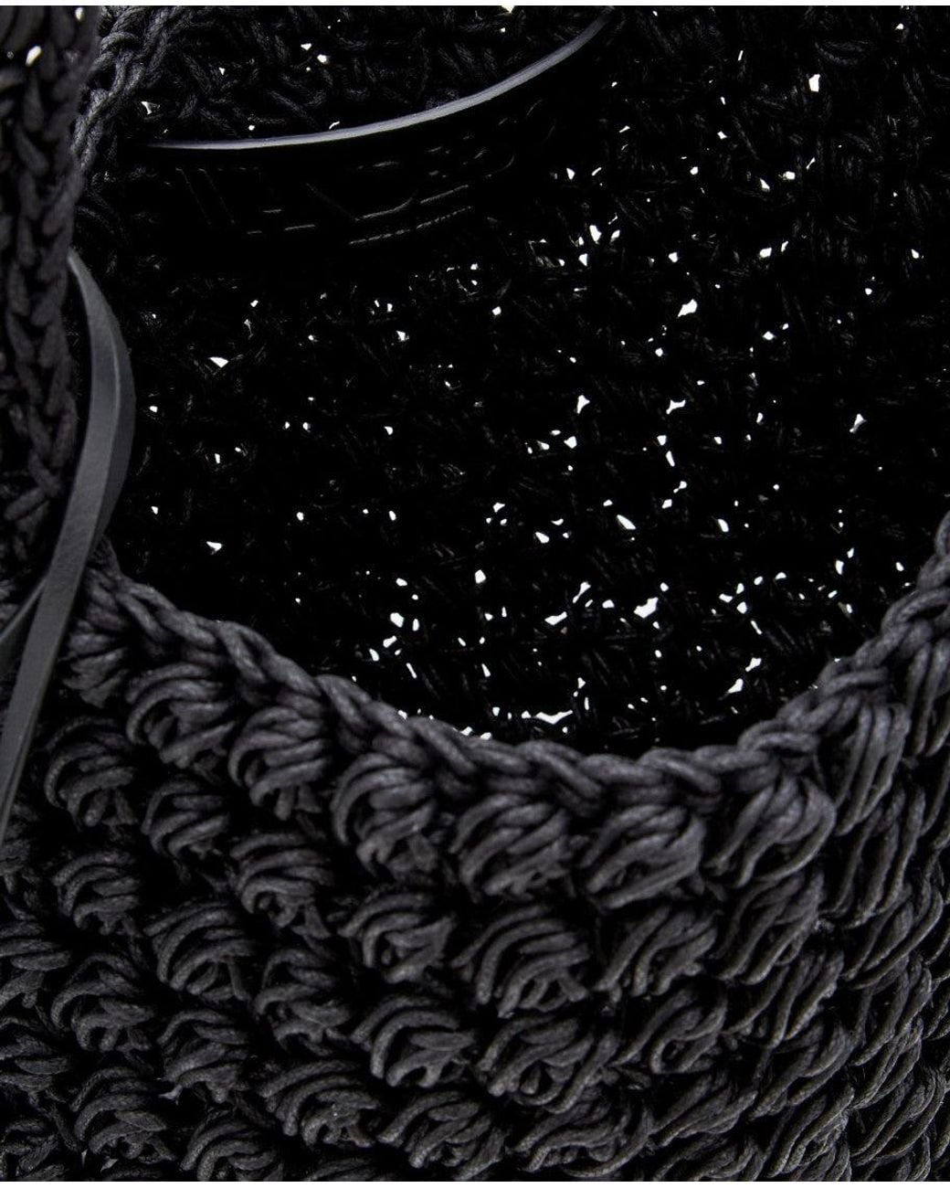 J.W. Anderson Black Large Popcorn Hobo Bag