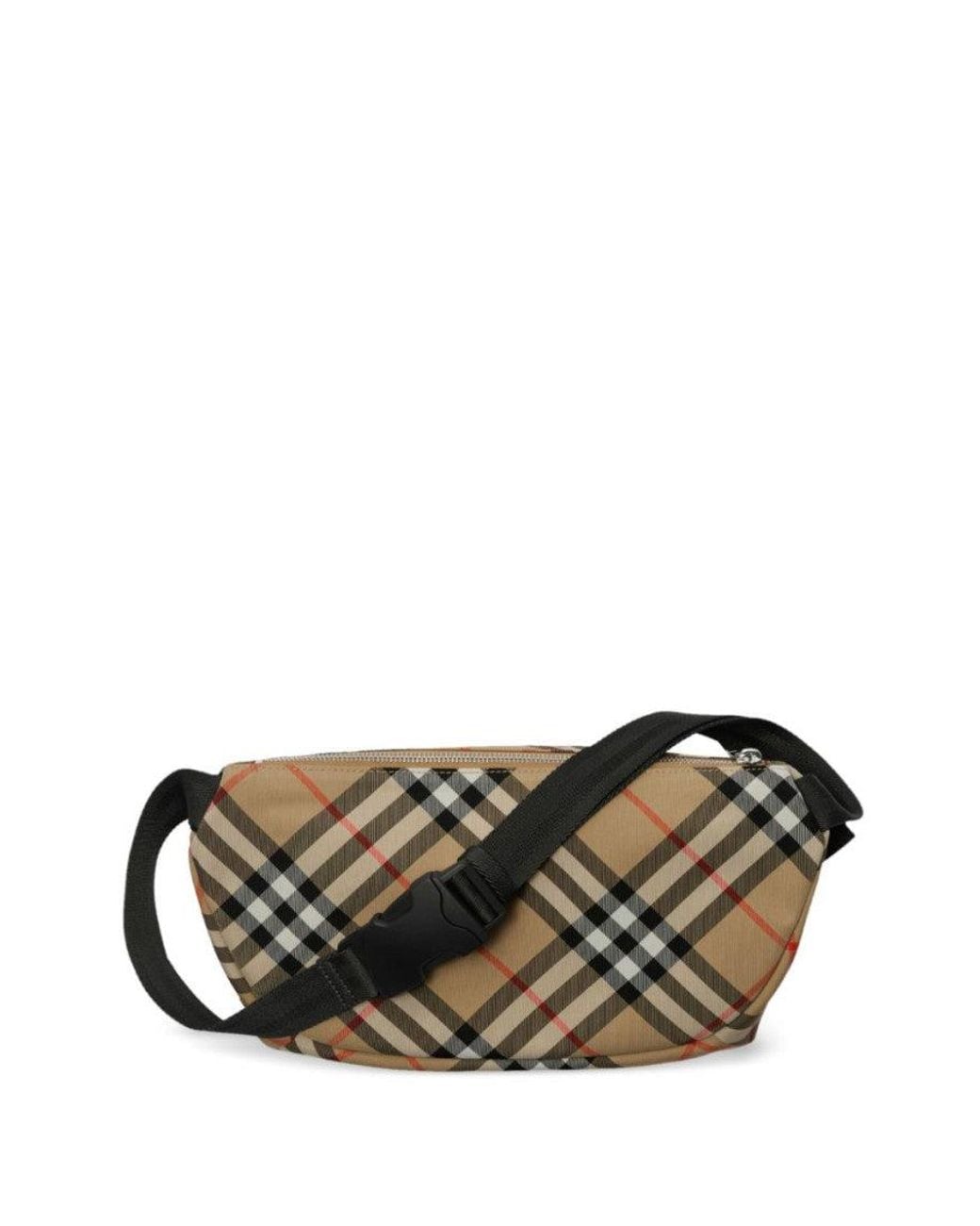 Burberry Metallic Plaid Crossbody Bag for men