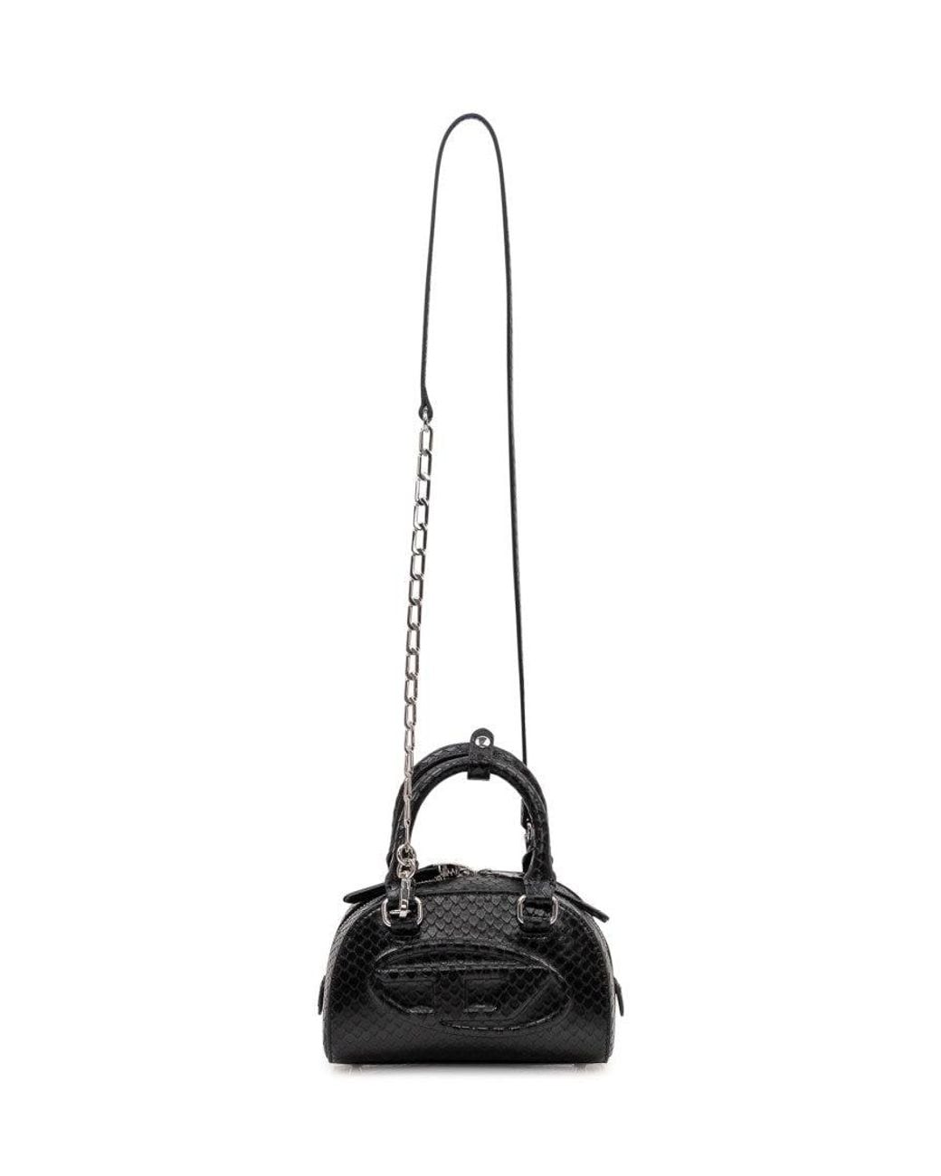 DIESEL Black 1Dr Dome Small Duffle Bag