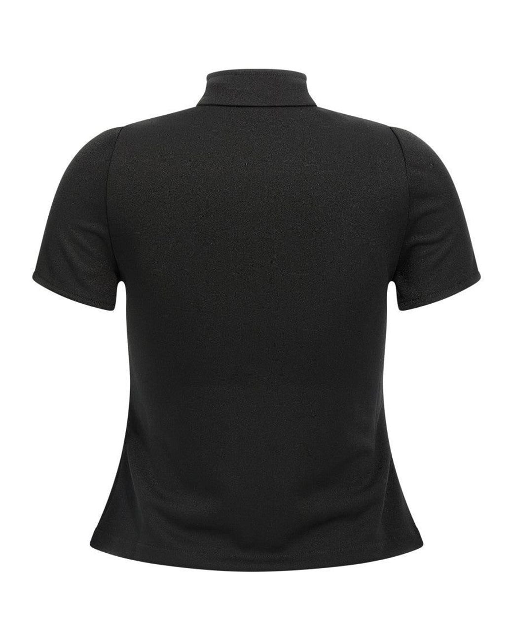 Courreges Black 'Interlock Zipped' Top