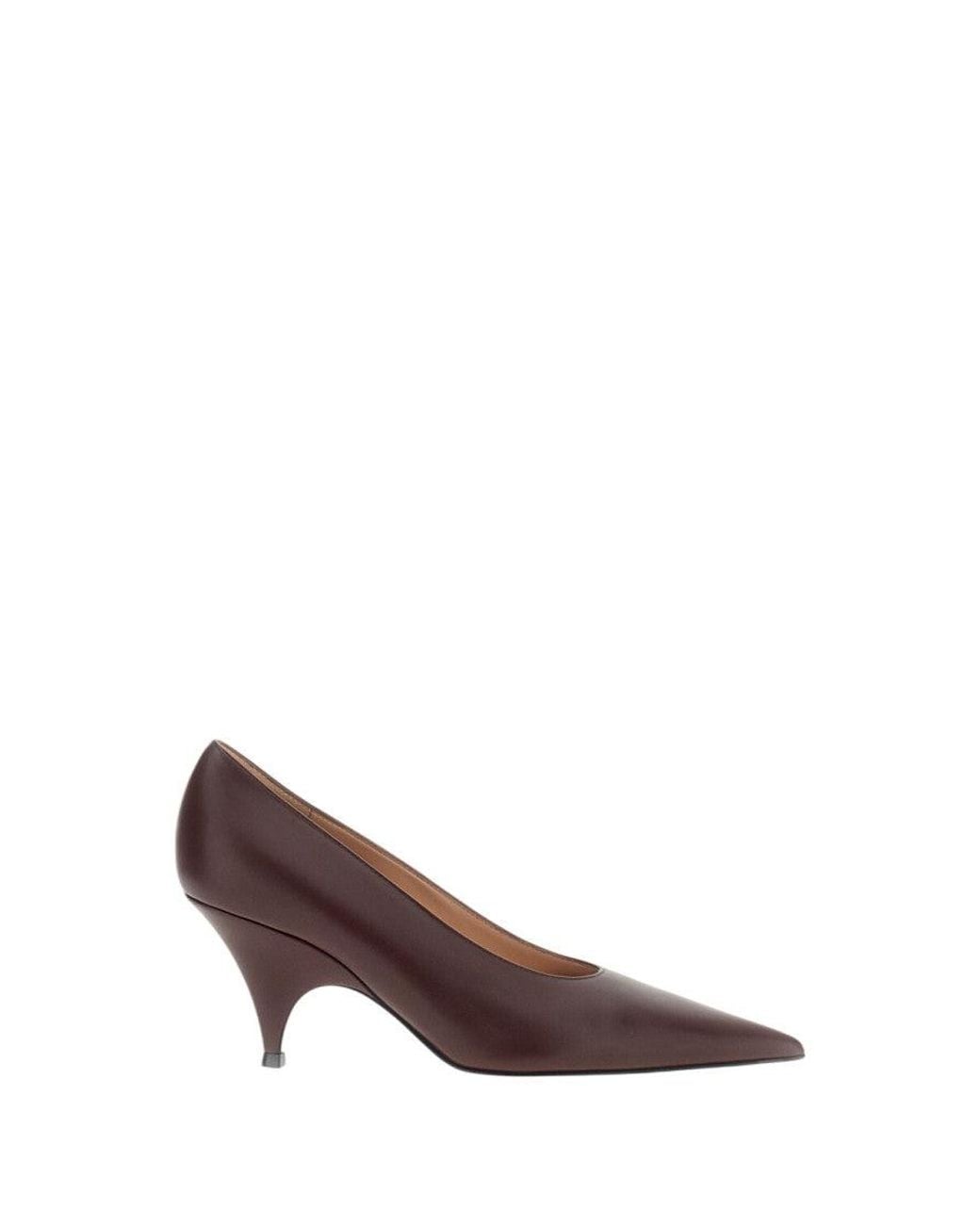 Gianvito Rossi Brown Slip On Pumps