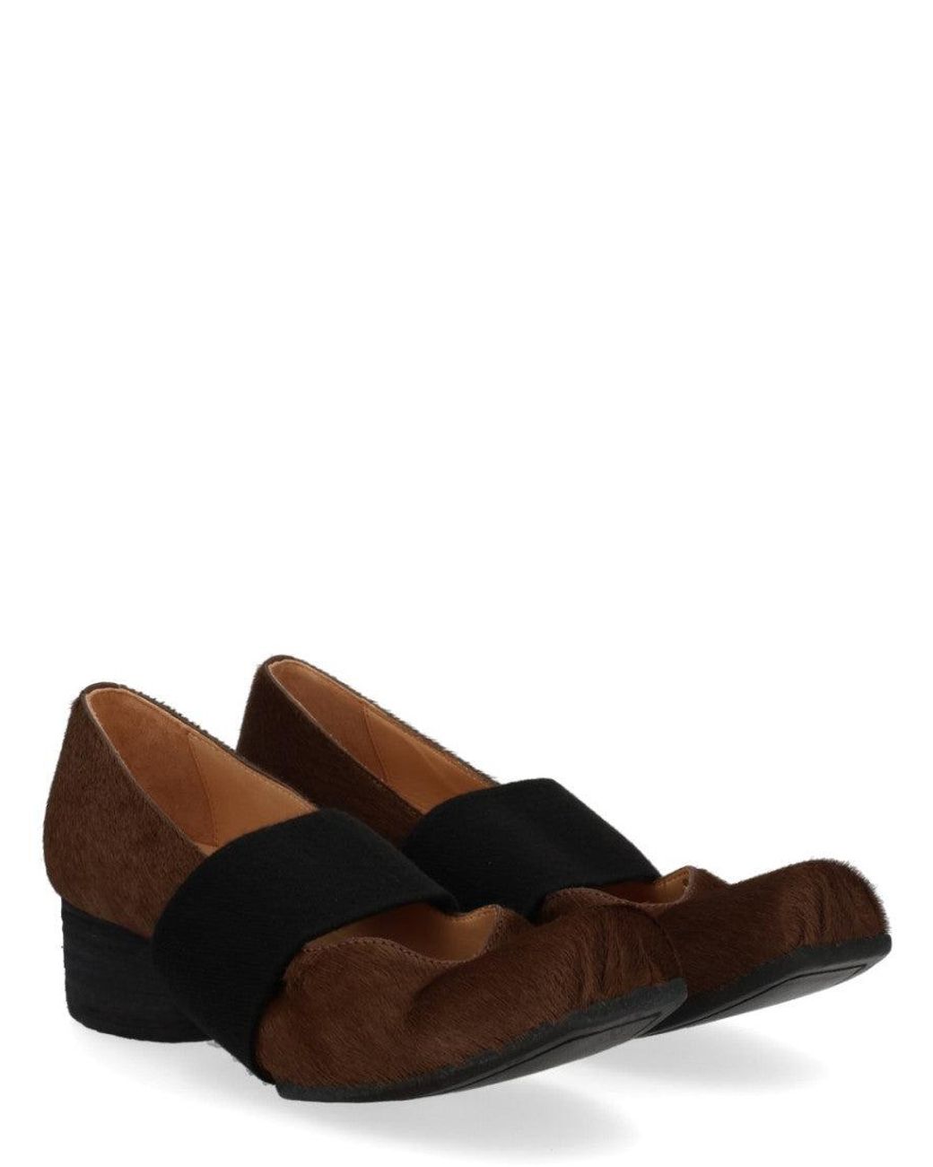 Uma Wang Brown Slip-On Heels