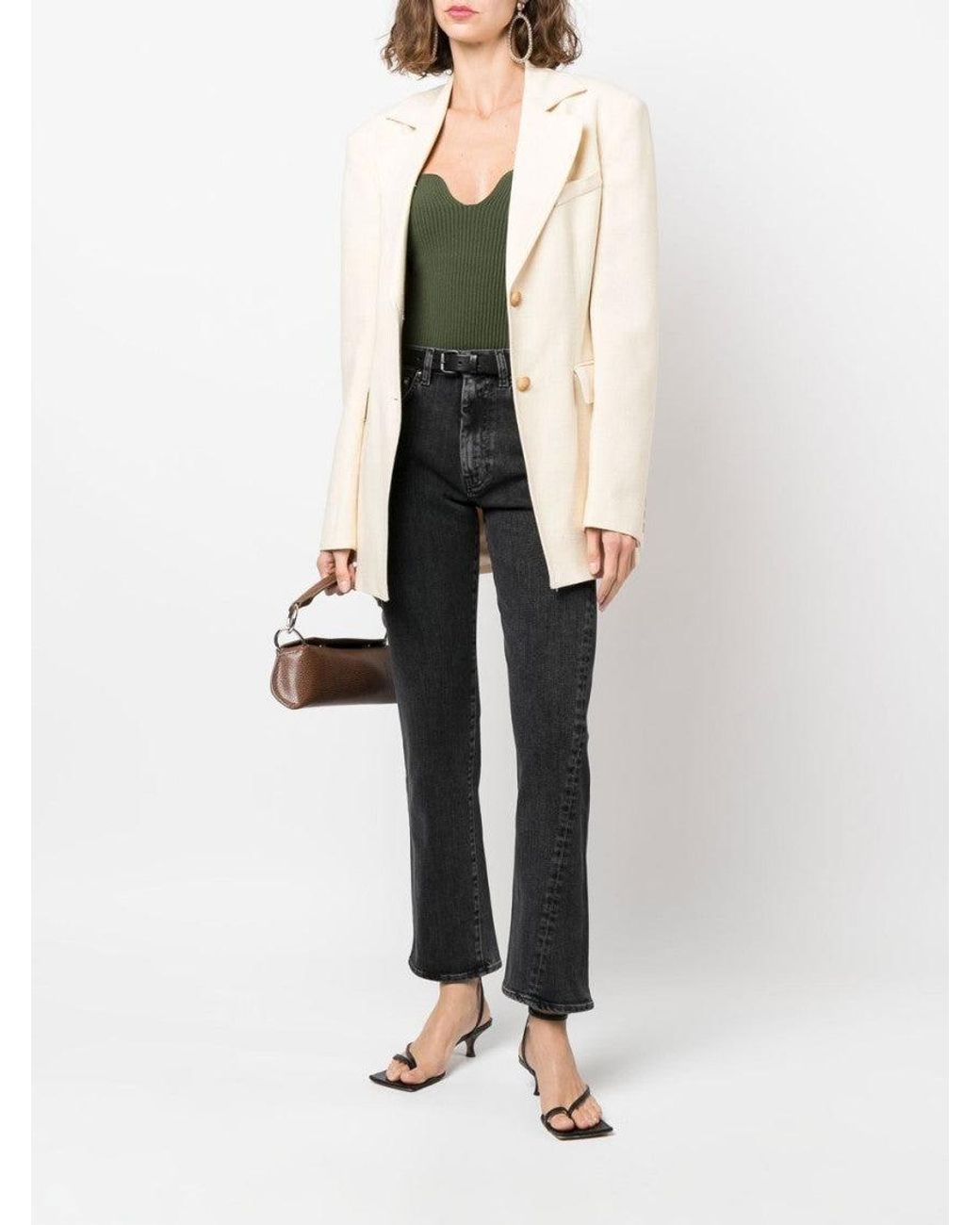 Totême Black Twisted Seam Denim Jeans