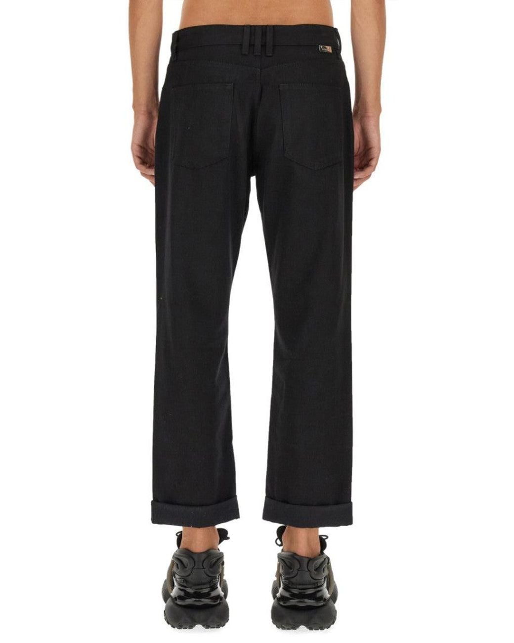 Balmain Black Mid Rise Jeans for men