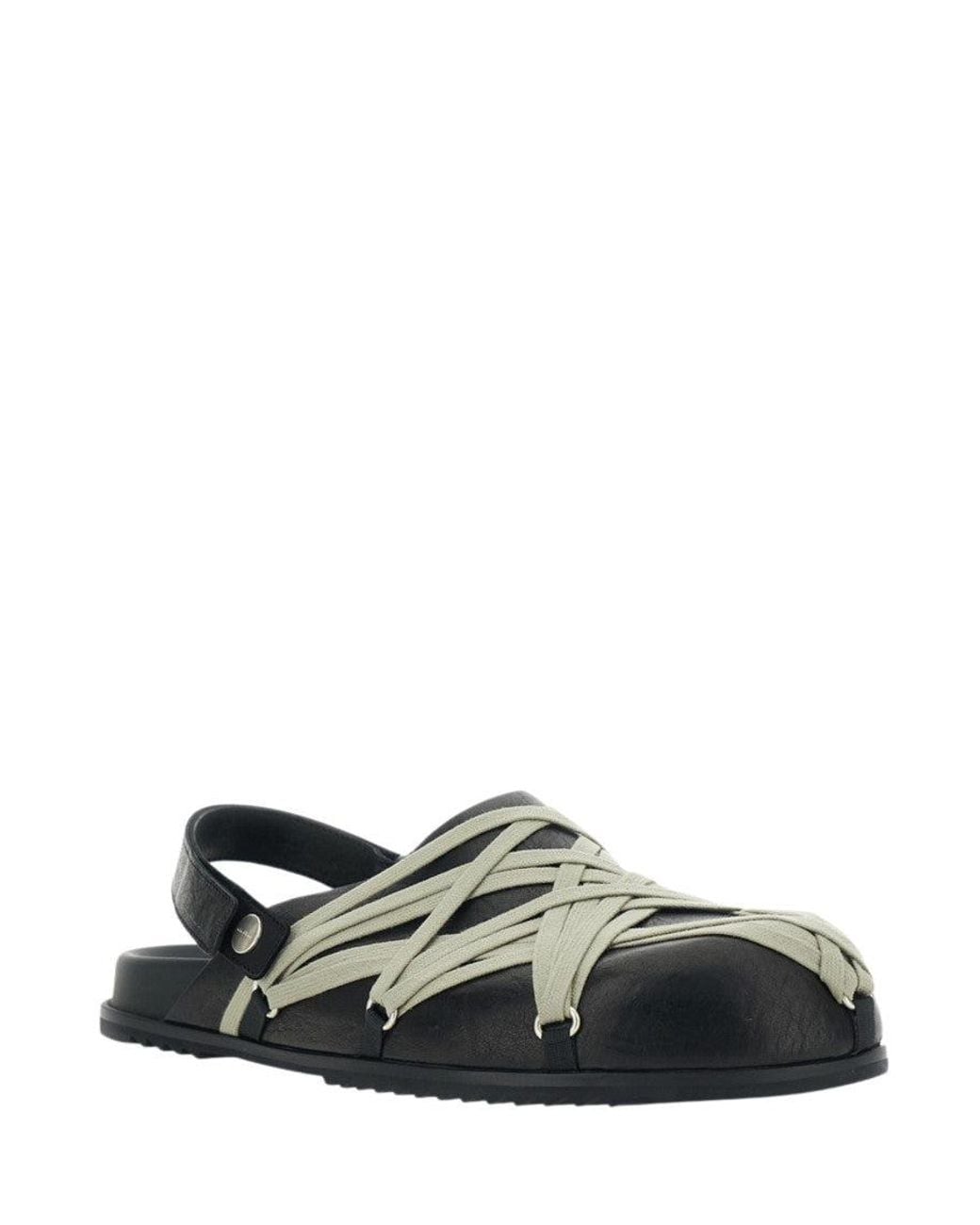 Rick Owens Black Slingback Sandals for men