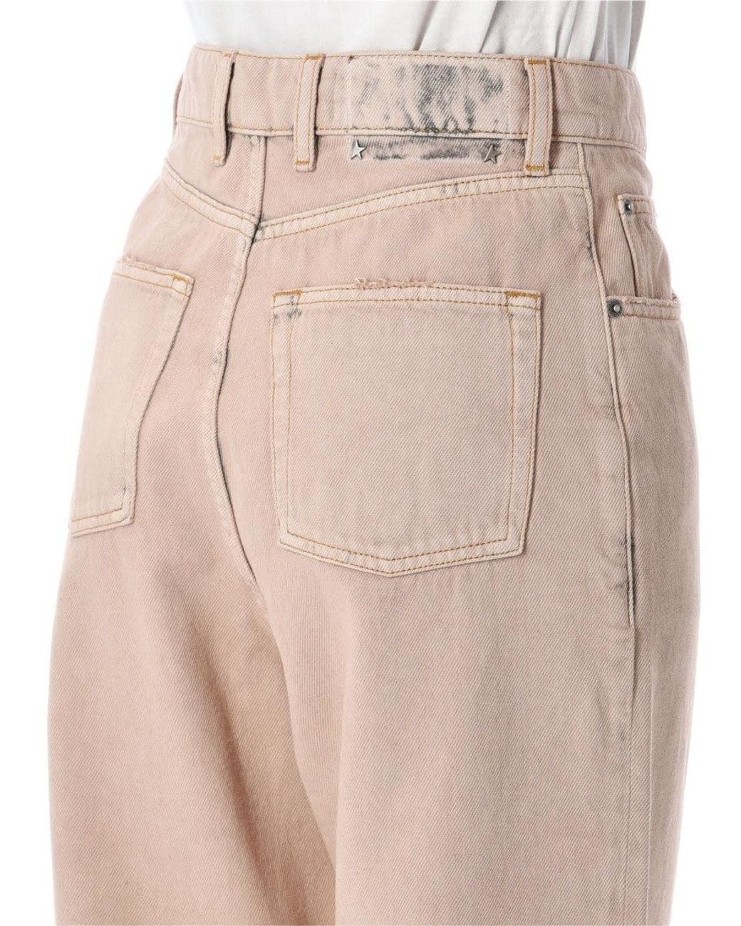 Golden Goose Deluxe Brand Natural 'Kim' Cotton Jeans