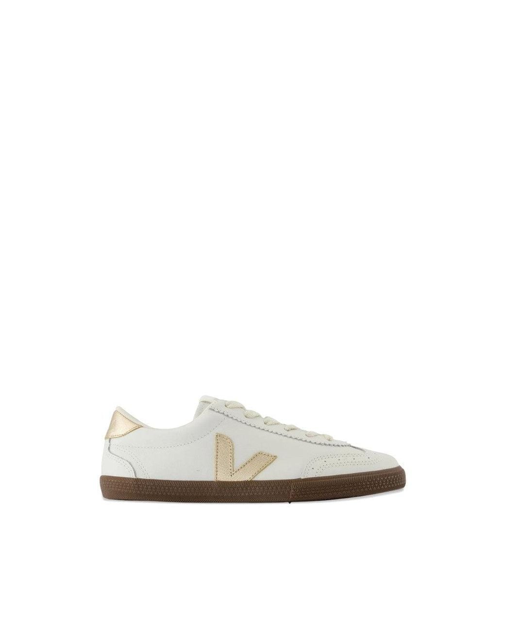 Veja White Logo Volley Sneakers