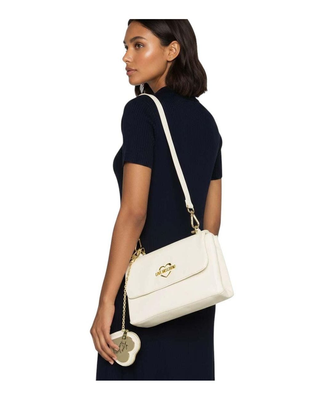 Love Moschino Natural Logo Small Satchel