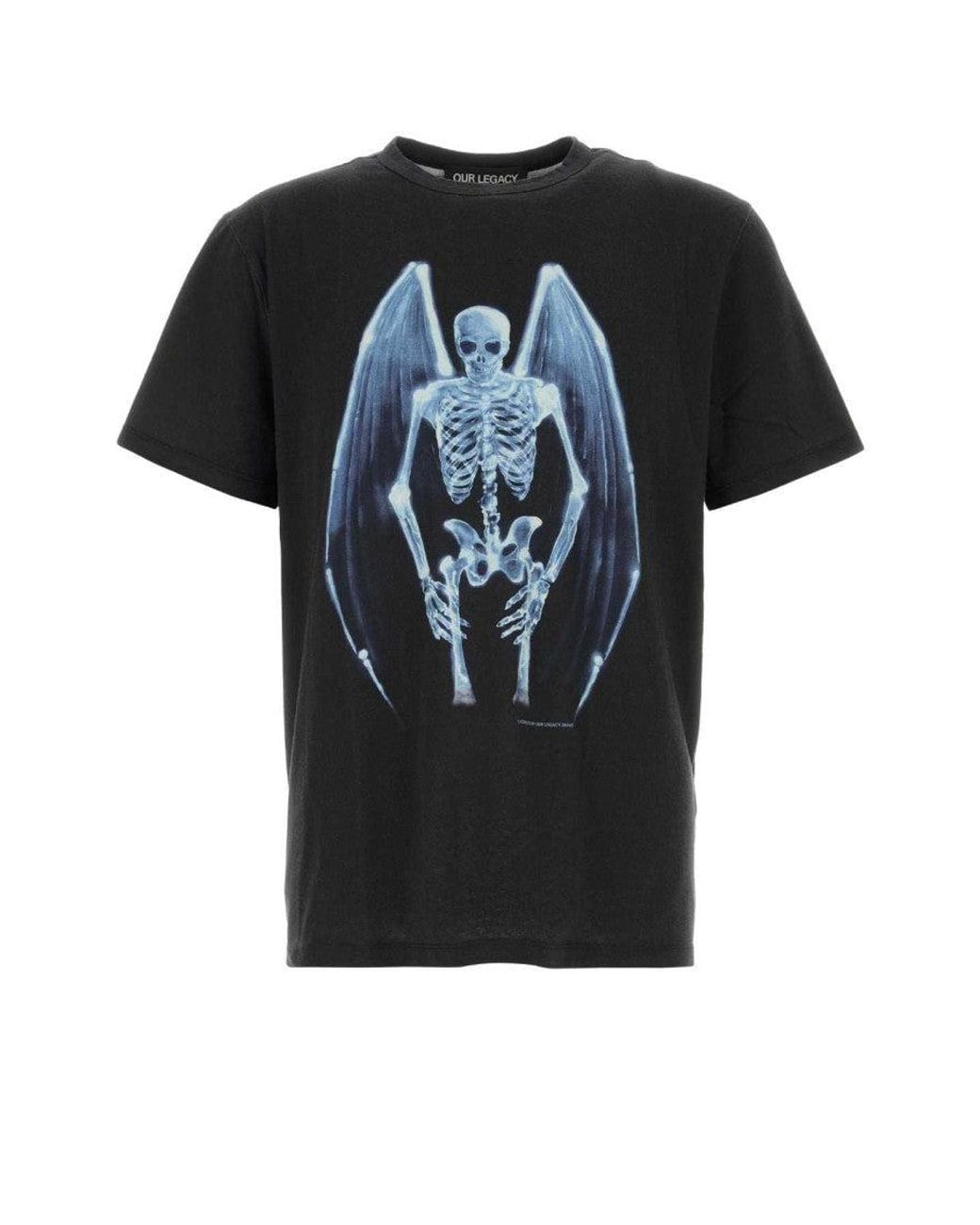 Our Legacy Black Crew Neck T-Shirt for men