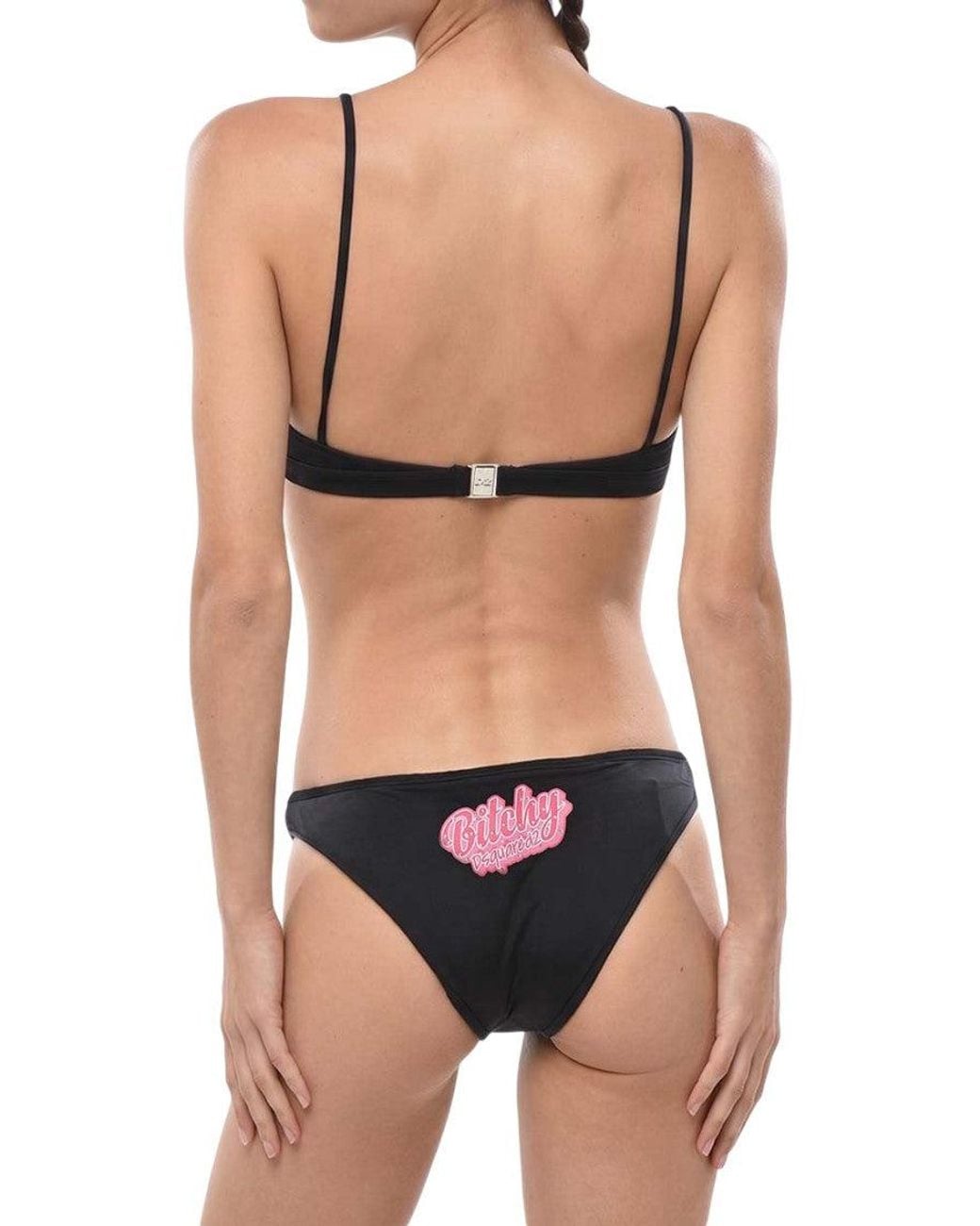 DSquared² Black Solid Swimwear