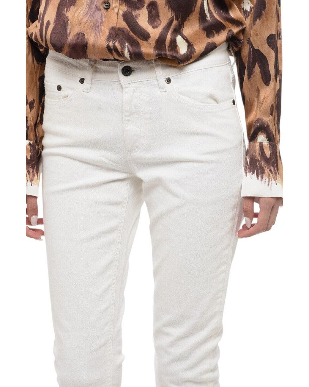 Woolrich White Skinny Mid Rise Jeans