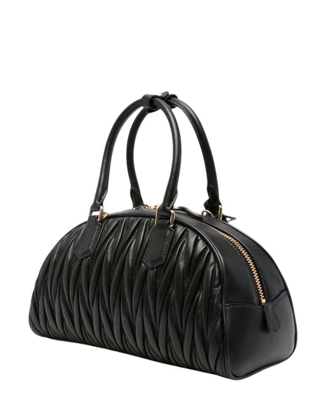 Miu Miu Black Arcadie Medium Shoulder Bag