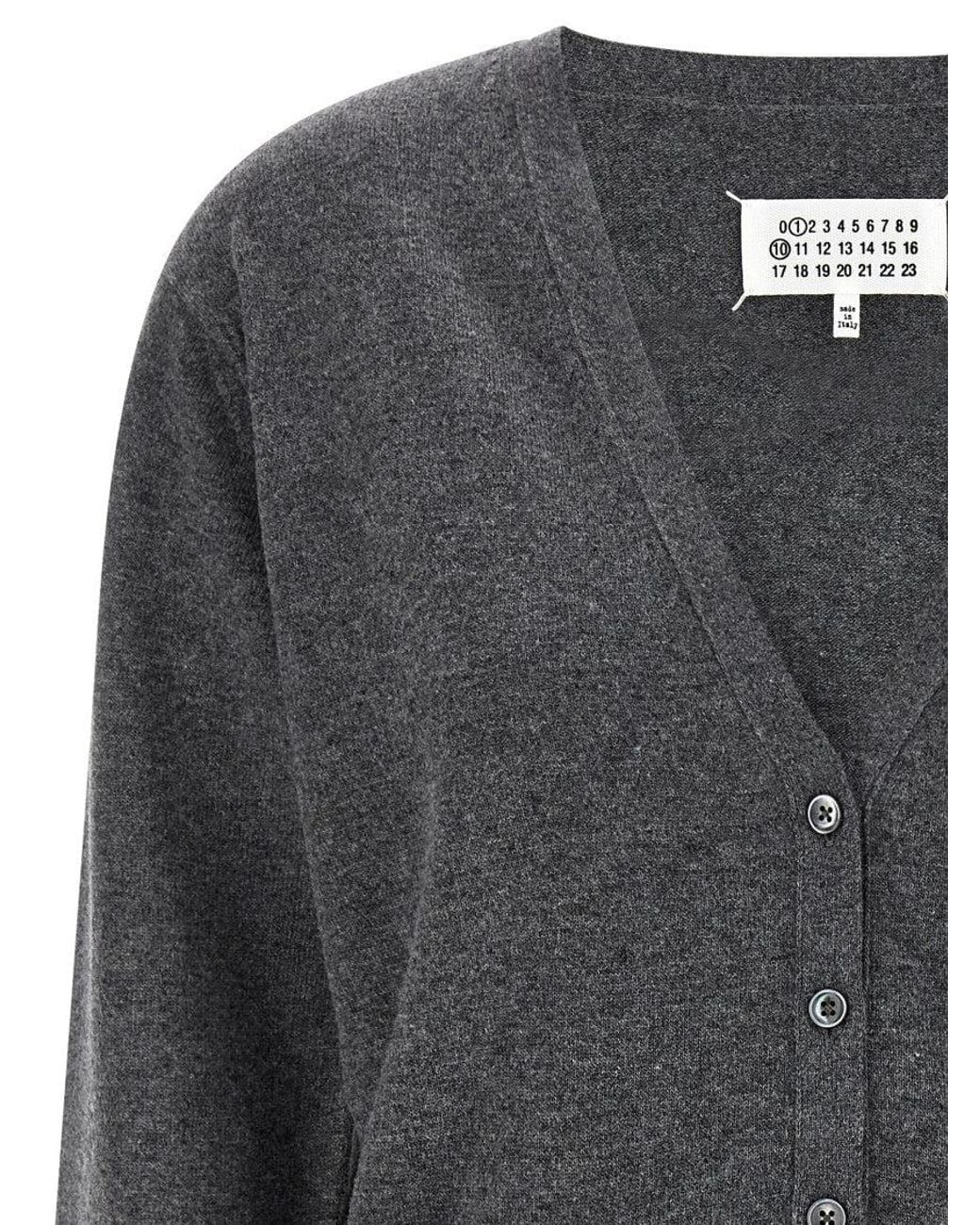 Maison Margiela Gray 'Four Stitches' Cardigan