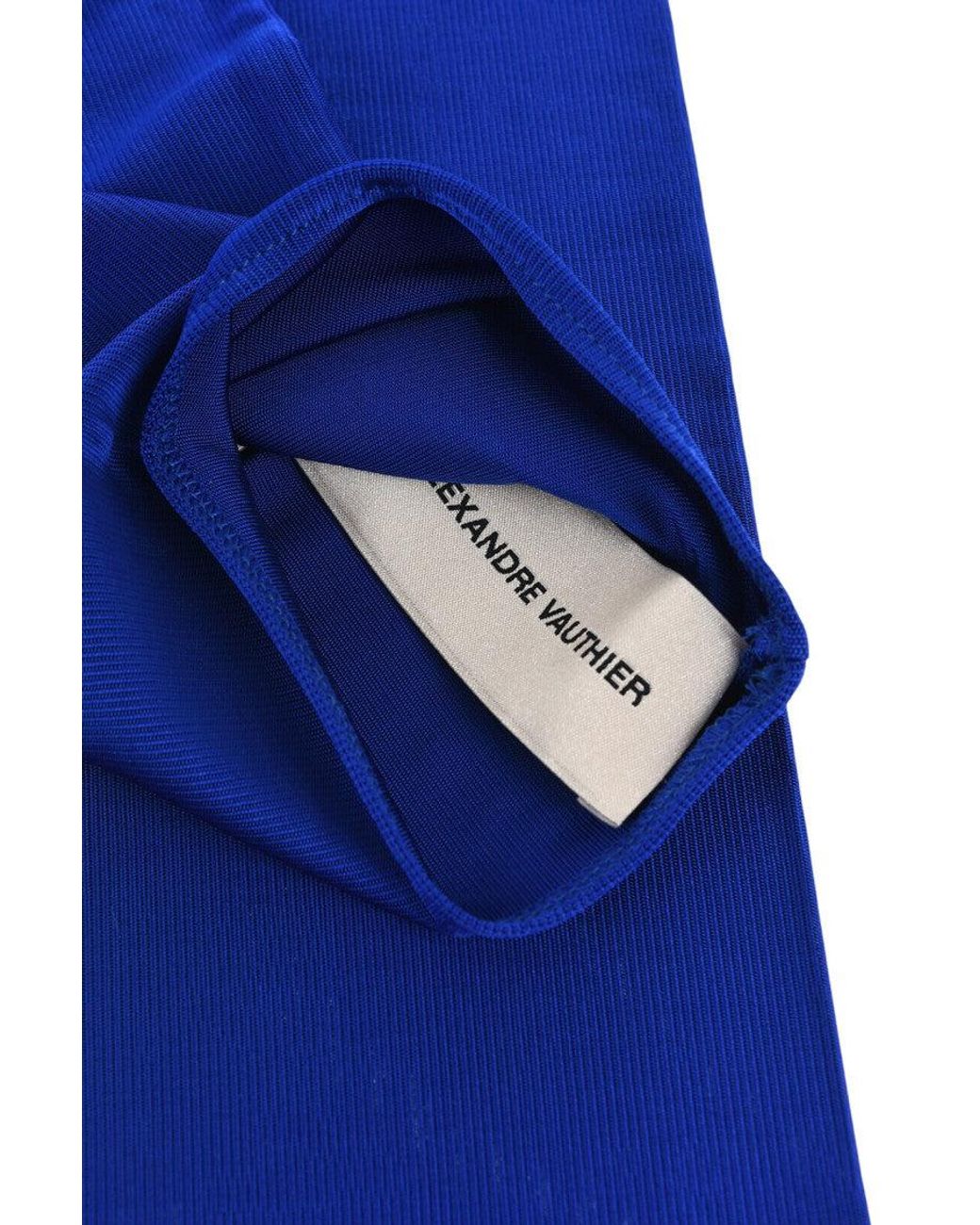 Alexandre Vauthier Blue Logo Opera Gloves