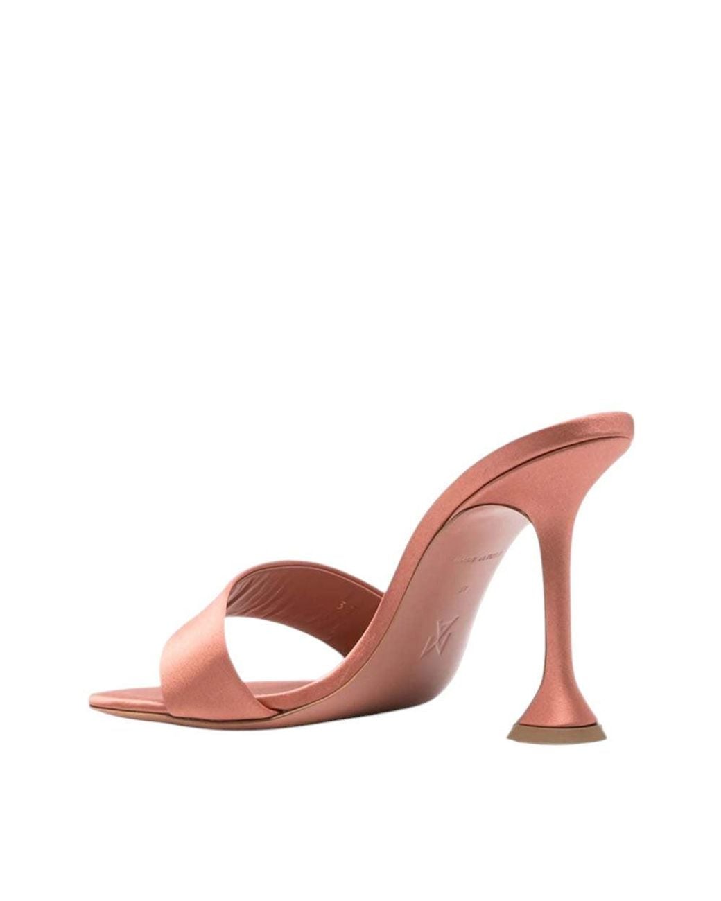 AMINA MUADDI Pink Satin Andreea Heels