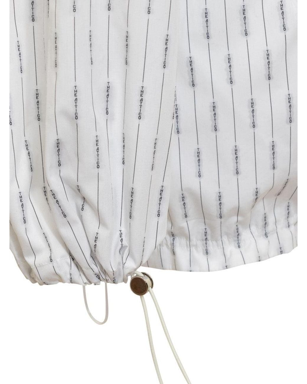 The Attico White Chic Mini Suit Dress