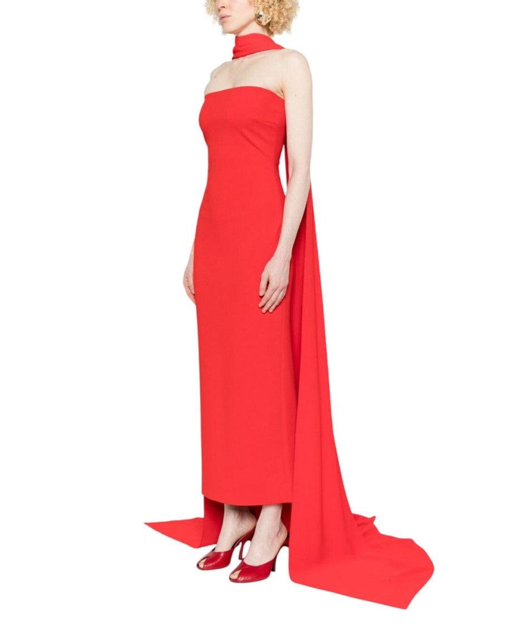 Solace London Red Martine Maxi Dress