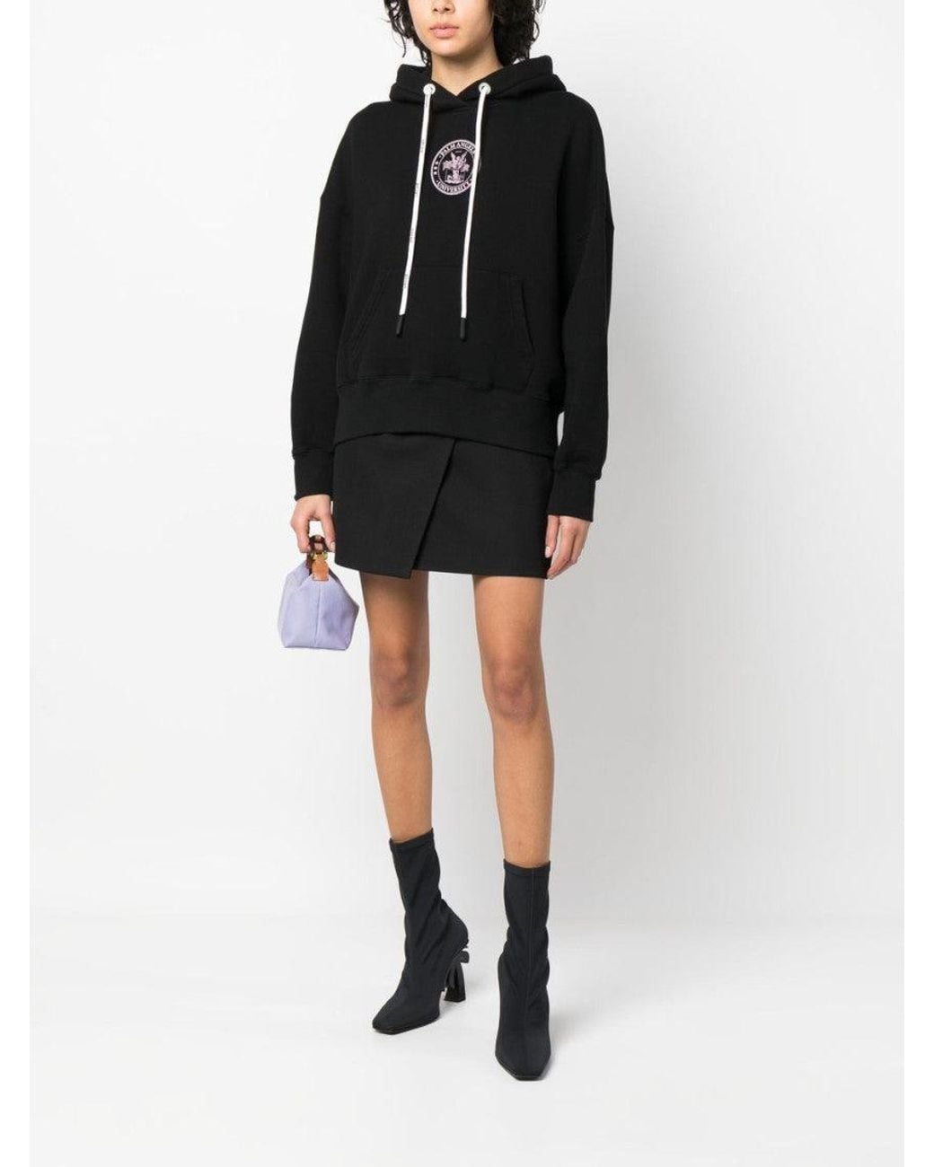 Palm Angels Black Cotton Sweatshirt
