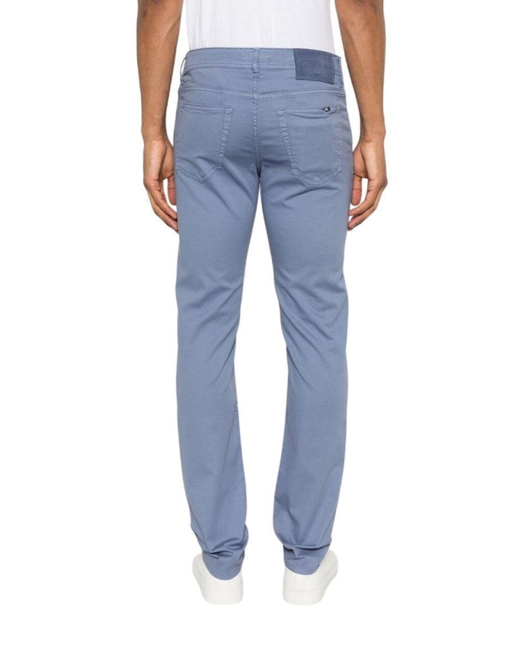 Jacob Cohen Blue Slim Mid Rise Jeans for men