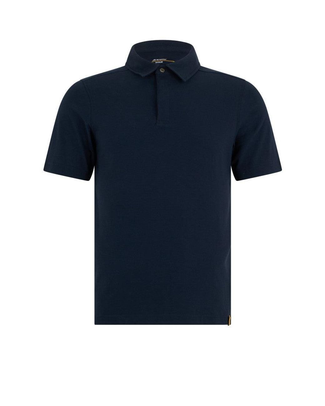 K-Way Blue Dark Solid Shirt Collar Polo for men