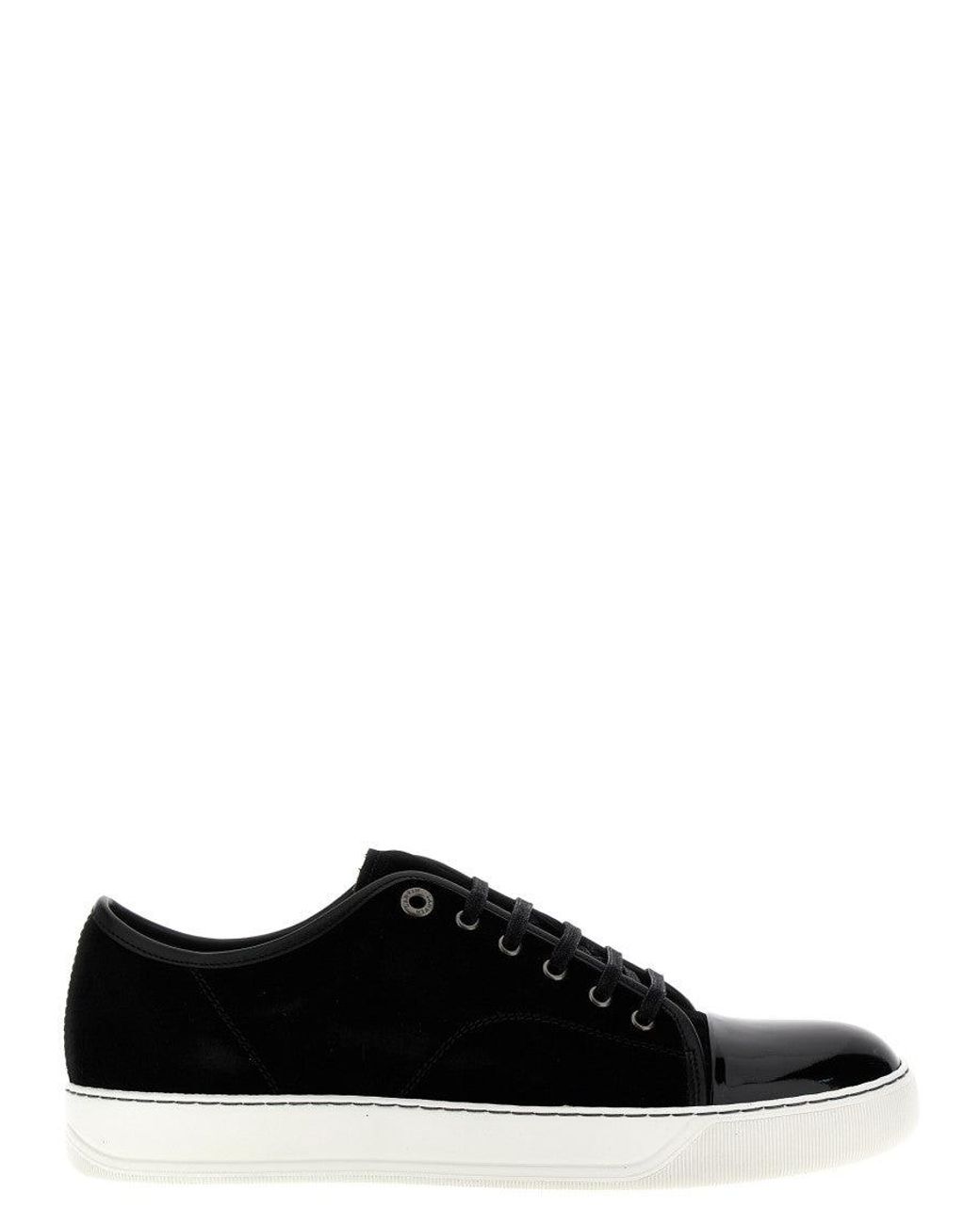 Lanvin Black Solid Sneakers for men