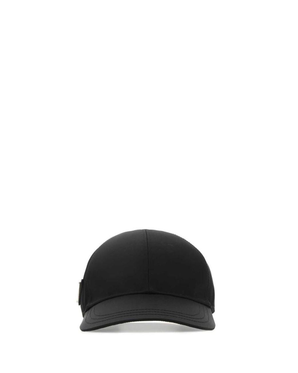 Prada Black Logo Cap