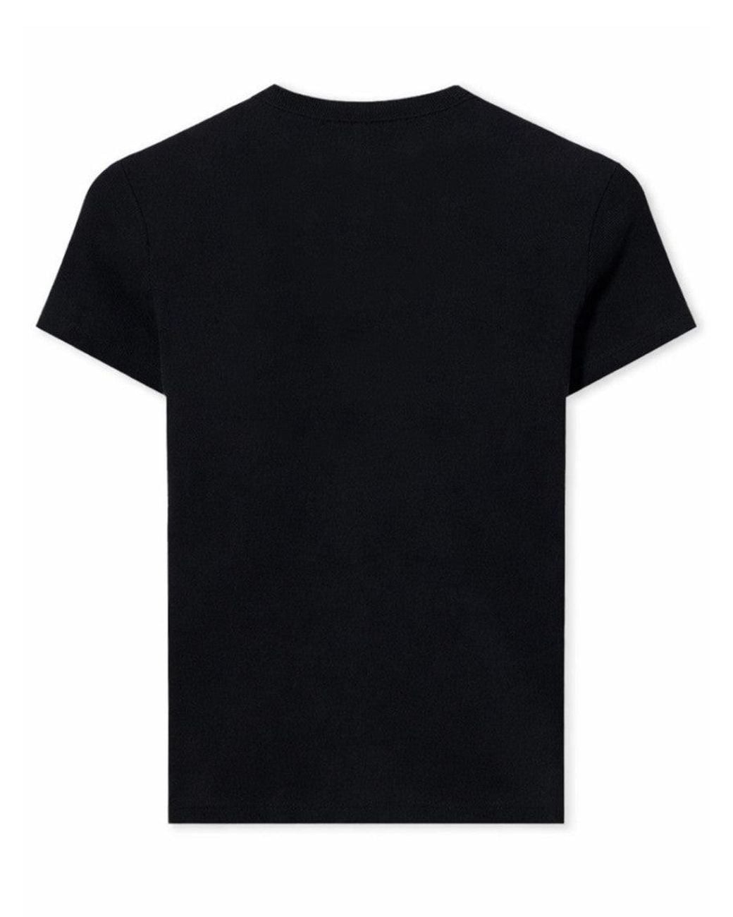 Off-White c/o Virgil Abloh Black Logo Round Neck T-Shirt